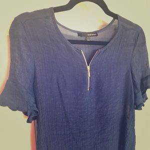 Harve Benard  Navy Blouse small